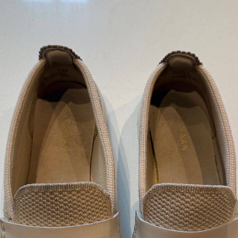 Cole Haan GrandZero Meritt Stitch-lite Slip on Loafers, Sand dollar, Size 9.5 - Picture 7 of 9